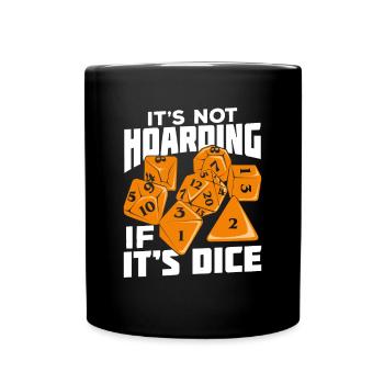 Lustiges RPG W20 Würfel Spielleiter Geschenk - Tasse einfarbig - Schwarz - Vorne