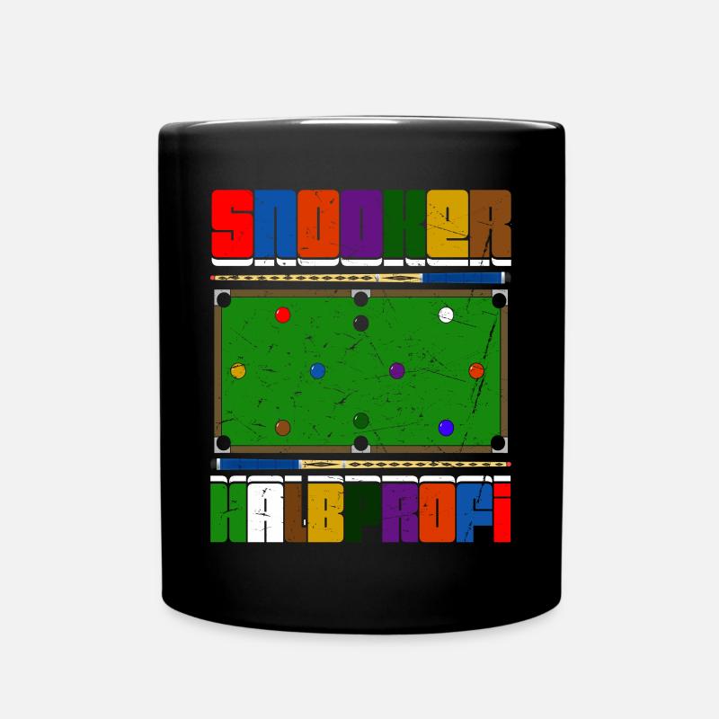 Snooker Halbprofi - Tasse einfarbig - Schwarz