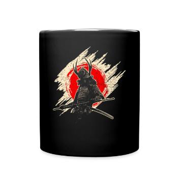 Samouraï - Mug uni - noir - Devant