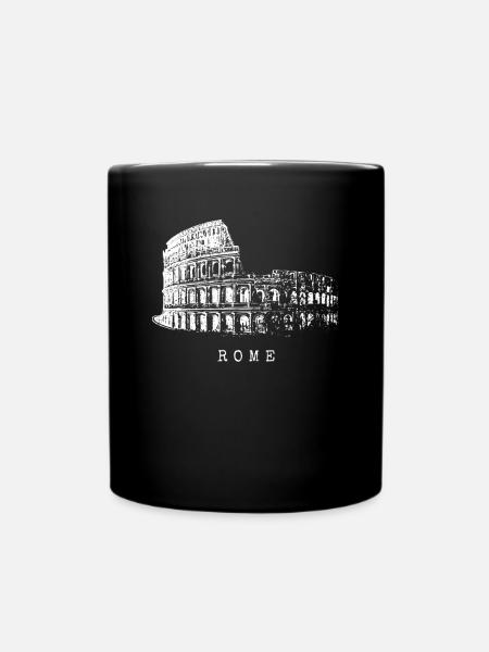Rome Colisée Vintage Skyline Italie Amour Rome - Mug uni - noir