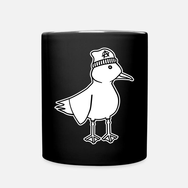 Seagull Anarchy – Vilain Maritime Hipster Art côtier - Mug uni - noir