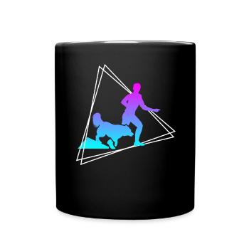 Dog Training Dog Education Retro Gift - Full Colour Mug - black - Front