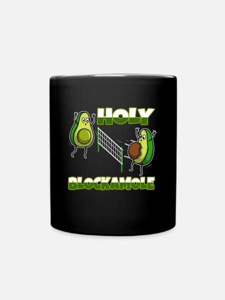 Holy blockamole volleyball - Tasse einfarbig - Schwarz