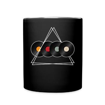 Vinyle Vinyle Platine DJ Cadeau - Mug uni - noir - Devant