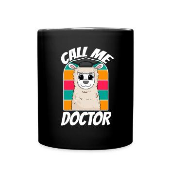 Promotion Doktorarbeit Doktortitel - Tasse einfarbig - Schwarz - Vorne