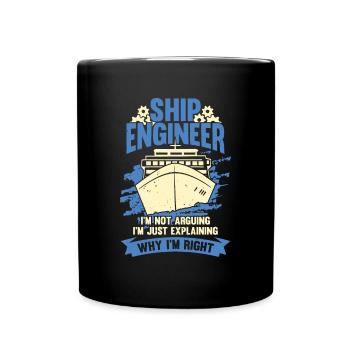 Naval Engineer Naval Engineer Gift - Full Colour Mug - black - Front