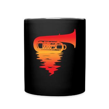 Euphonium Wind Orchestra Gift - Full Colour Mug - black - Front