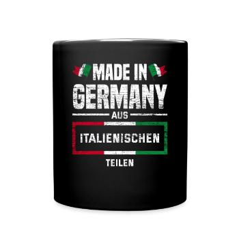 Italien Italiener - Tasse einfarbig - Schwarz - Vorne