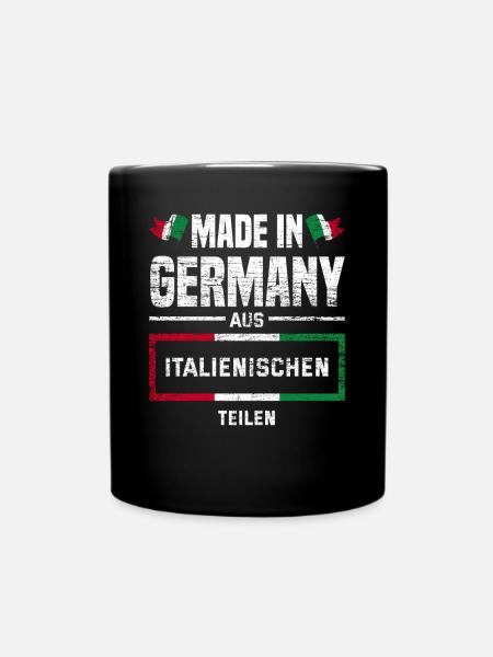 Italien Italiener - Tasse einfarbig - Schwarz