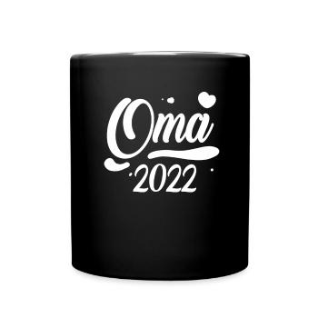 Oma 2022 - Tasse einfarbig - Schwarz - Vorne