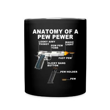 anatomie d’un étain d’étain - Mug uni - noir - Devant