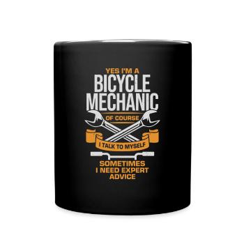Mécanicien de vélo Cadeau de mécanicien de deux-roues - Mug uni - noir - Devant