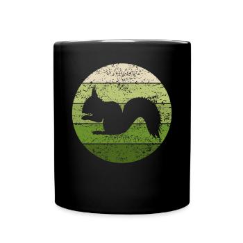 Écureuil Forest Animals Animal Lover Cadeau - Mug uni - noir - Devant