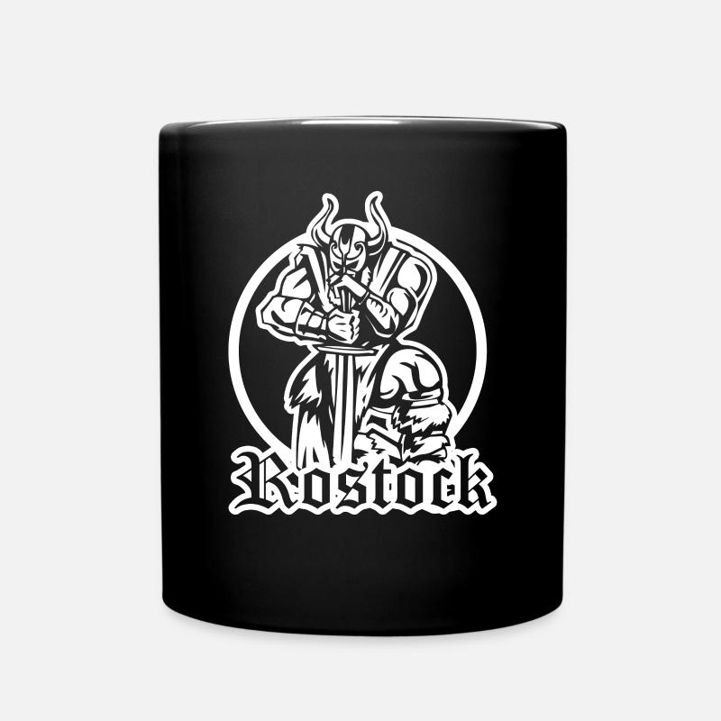 Rostocker Wikinger - Tasse einfarbig - Schwarz