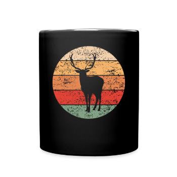 Deer Forest Animals Animal Lovers Cadeau rétro - Mug uni - noir - Devant