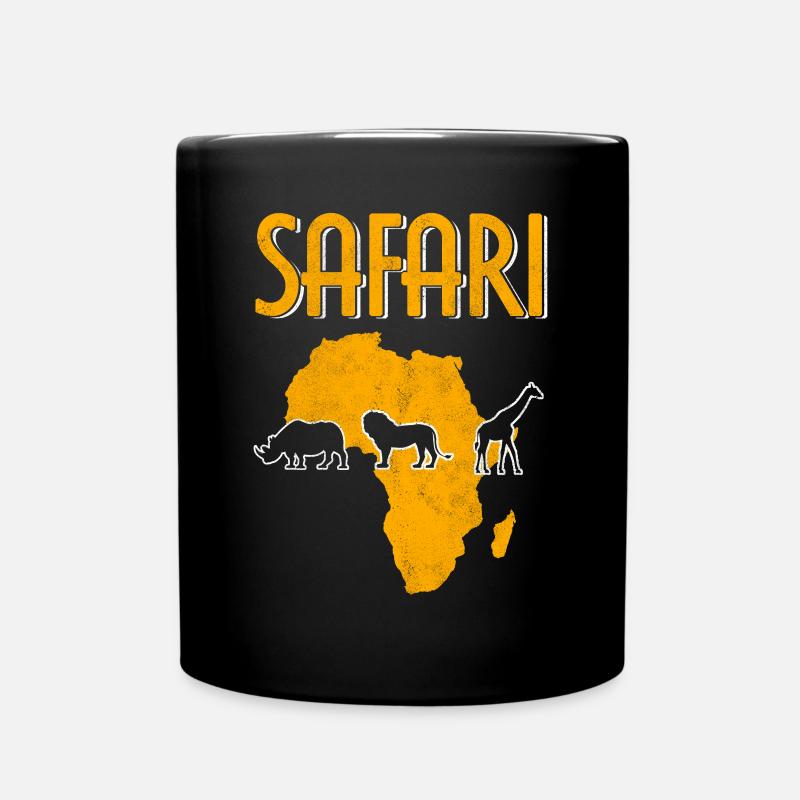 Safari en Afrique - Mug uni - noir