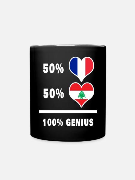 Das Genie von Frankreich und dem Libanon - Tasse einfarbig - Schwarz