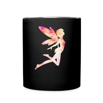 Fée Magique Elfe Conte de Fées Dames Fille Cadeau - Mug uni - noir - Devant