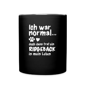 Rhodesian Ridgeback Hund Hundehalter Hund - Tasse einfarbig - Schwarz - Vorne