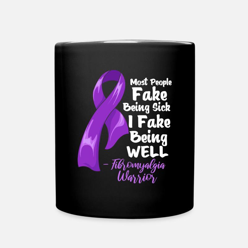 Fibromyalgie - Tasse einfarbig - Schwarz