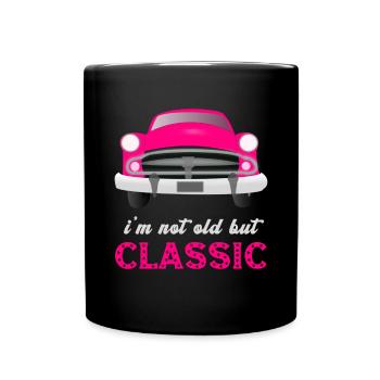 Ich bin nicht alt, aber Liebhaber klassischer Oldt - Tasse einfarbig - Schwarz - Vorne