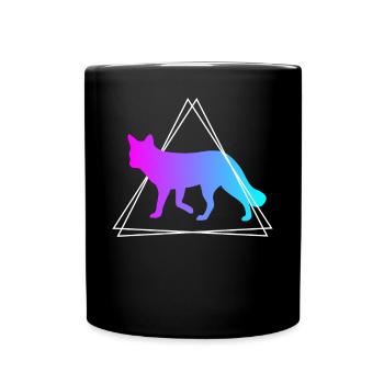 Fox Forest Animals Animal Lovers Cadeau rétro - Mug uni - noir - Devant