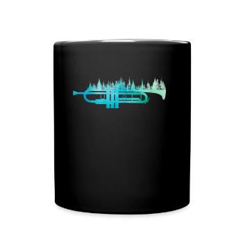 Trumpet Trumpet Player Nature Trumpeter - Full Colour Mug - black - Front
