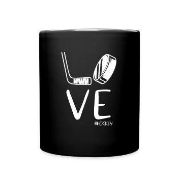 Love Hockey - Joueurs de hockey sur glace - Mug uni - noir - Devant