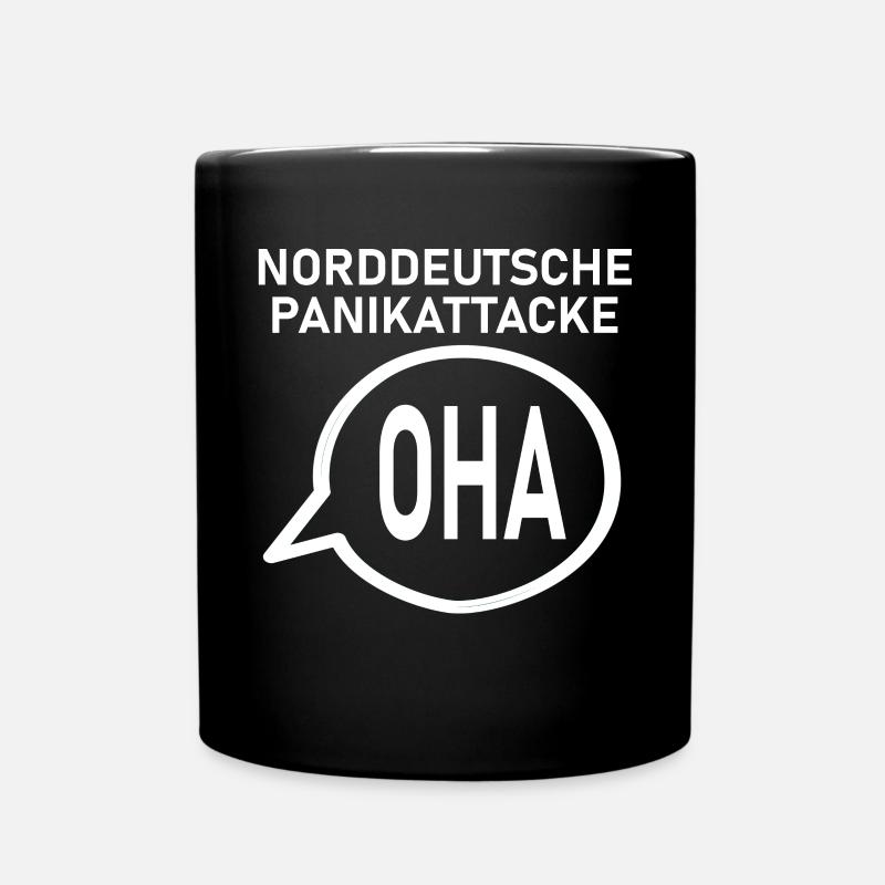 NORDDEUTSCHE PANIKATTACKE - Tasse einfarbig - Schwarz