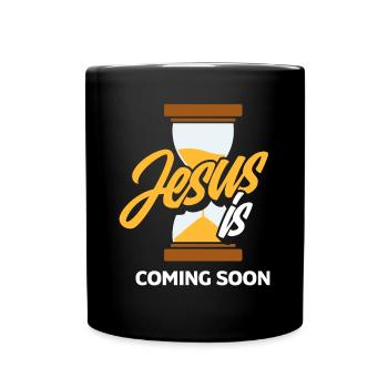 Pastor Jesus coming soon Pastor - Full Colour Mug - black - Front