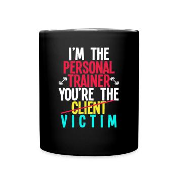 Entraîneur personnel - Mug uni - noir - Devant