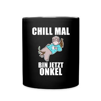 Neffe Onkel Geschenk - Tasse einfarbig - Schwarz - Vorne