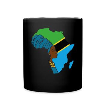 Tanzanie Drapeau tanzanien Afrique Souvenir ethnique - Mug uni - noir - Devant