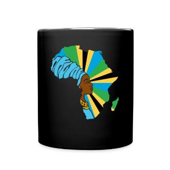 Tanzanie Drapeau tanzanien Afrique Souvenir ethnique - Mug uni - noir - Devant