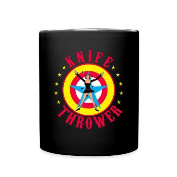 Zirkus Zirkuszelt Clown Geschenk - Tasse einfarbig - Schwarz - Vorne