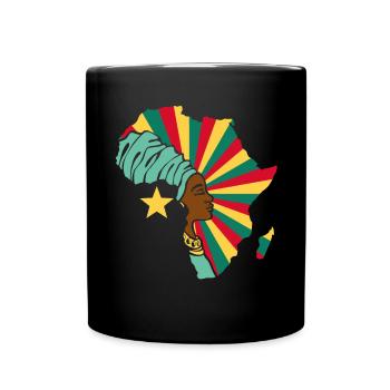 Cameroon Cameroon Flag Africa Ethnic Heritage - Full Colour Mug - black - Front