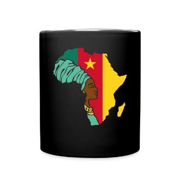 Cameroon Cameroon Flag Africa Ethnic Heritage - Full Colour Mug - black - Front