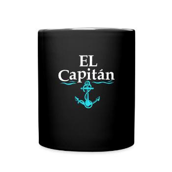 Capitaine - Mug uni - noir - Devant
