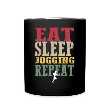 Vintage Jogging Shirt - Full Colour Mug - black - Front