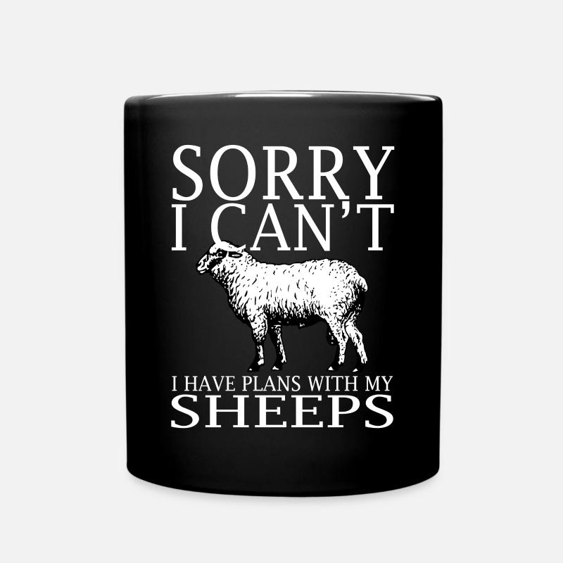 Sheep Funny Tea - Full Colour Mug - black