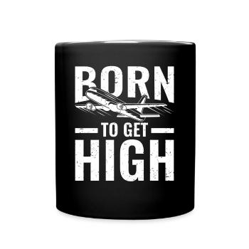 Airplane Pilot Flying Pilot Pilot Gift - Full Colour Mug - black - Front