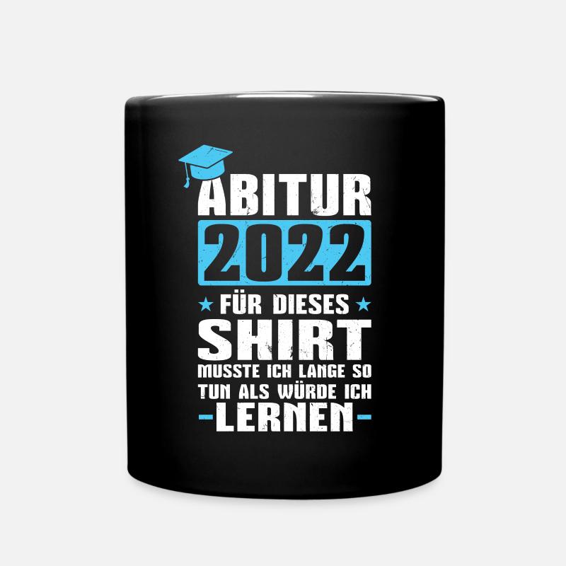 Matura Abi Abitur 2022 - Tasse einfarbig - Schwarz