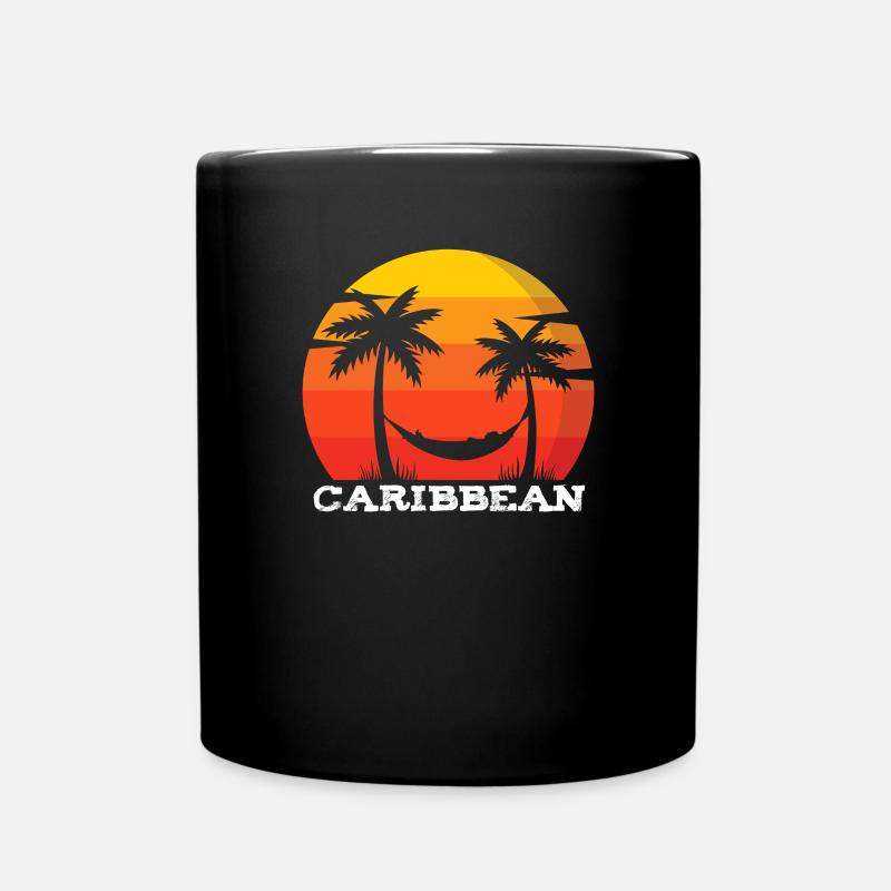 Karibik Sommer Souvenir Urlaub Sonne Geschenk - Tasse einfarbig - Schwarz