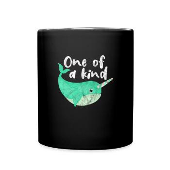 Narwal - Tasse einfarbig - Schwarz - Vorne