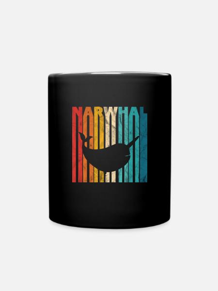 Narwhal - Full Colour Mug - black