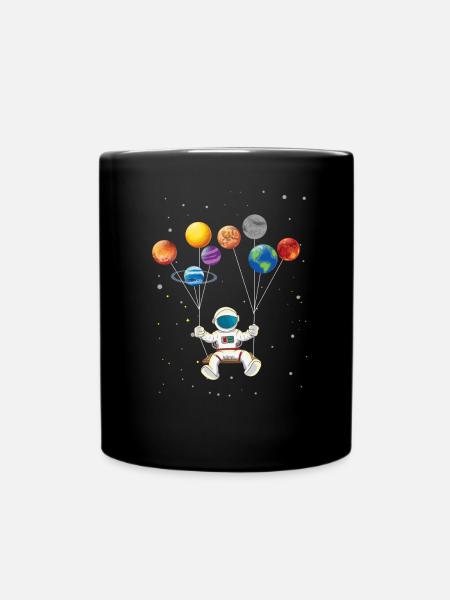 Astronautes de la Galaxie Planète Terre Swing Space - Mug uni - noir
