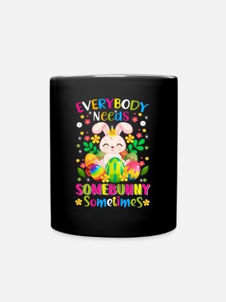 Osterfest Osterhase Ostereier - Tasse einfarbig - Schwarz