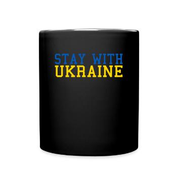 Ukraine Solidarity - Full Colour Mug - black - Front