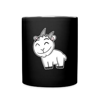 Bouc de chèvre - Mug uni - noir - Devant