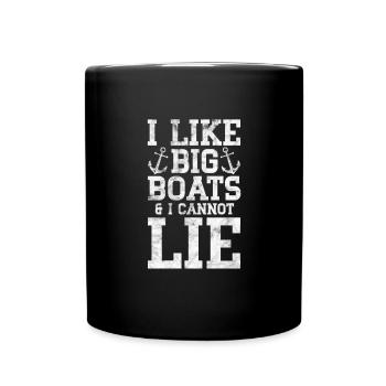 Bateau Capitaine Bateau à moteur Voilier Cadeau - Mug uni - noir - Devant